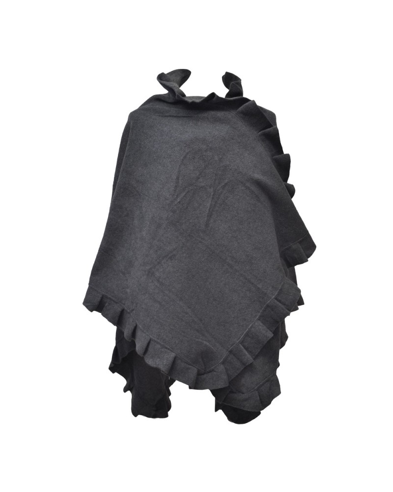 Butterfly cape poncho, anthracite