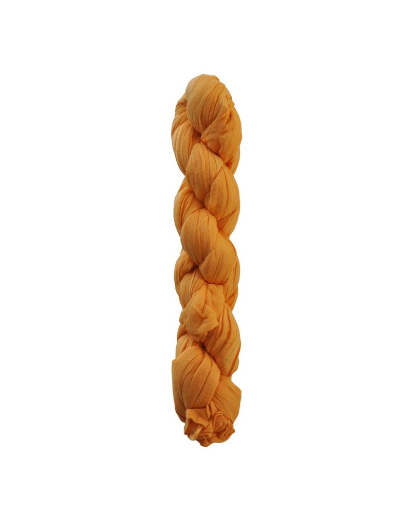 Sciarpa chèche in cotone intrecciato color clementina -  Toutacoo