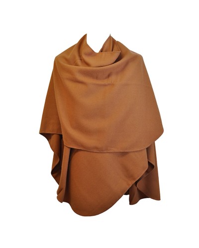 Poncho camel arrondi, ponchos femme, Toutacoo.