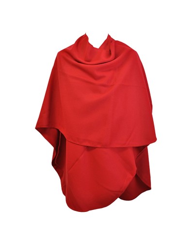 Poncho rouge arrondi, ponchos femme, Toutacoo.