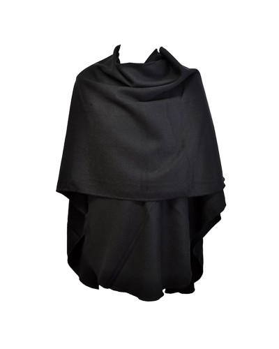 Poncho noir arrondi, ponchos femme, Toutacoo.
