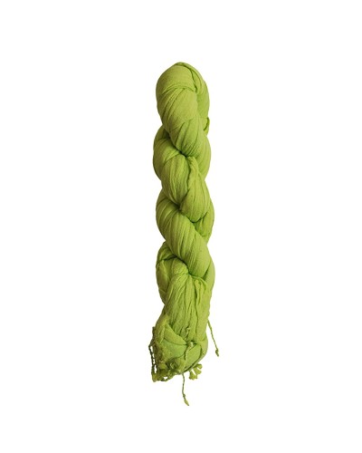Chèche vert lime XXL torsadé - Toutacoo.