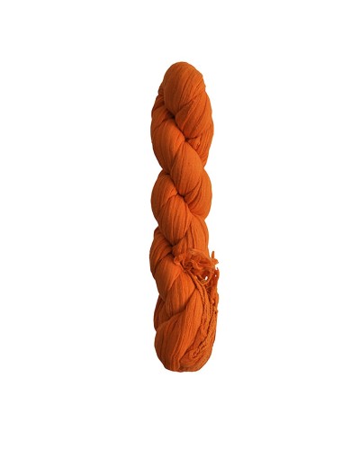 Chèche orange foncé XXL torsadé - Toutacoo.