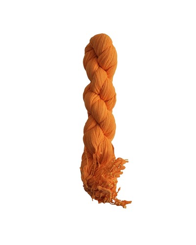 Chèche orange clair XXL torsadé - Toutacoo.