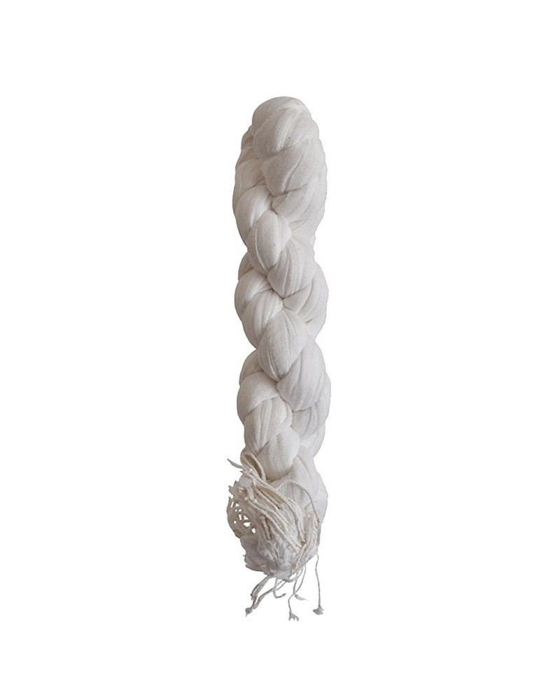 Chèche blanc XXL torsadé - Toutacoo.