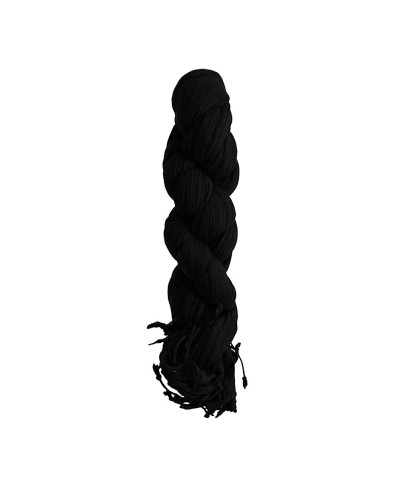 Chèche noir XXL torsadé - Toutacoo.
