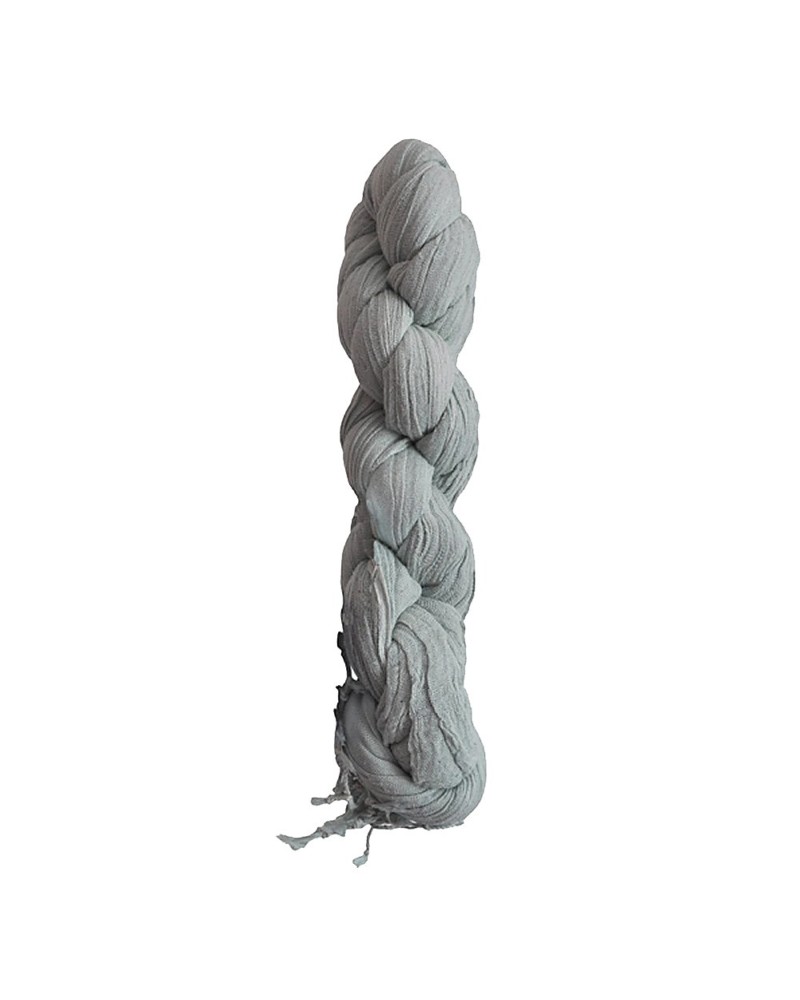 Chèche gris XXL torsadé - Toutacoo.