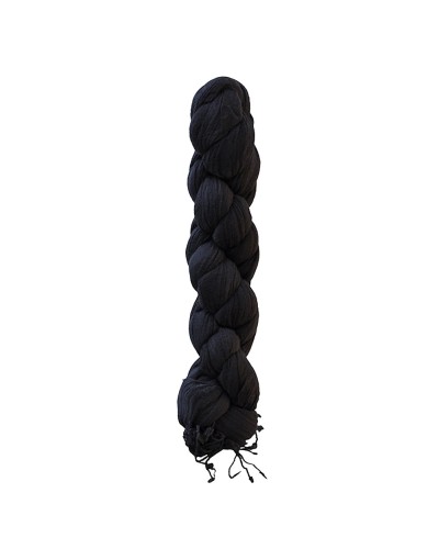 Chèche gris bleu XXL torsadé - Toutacoo.