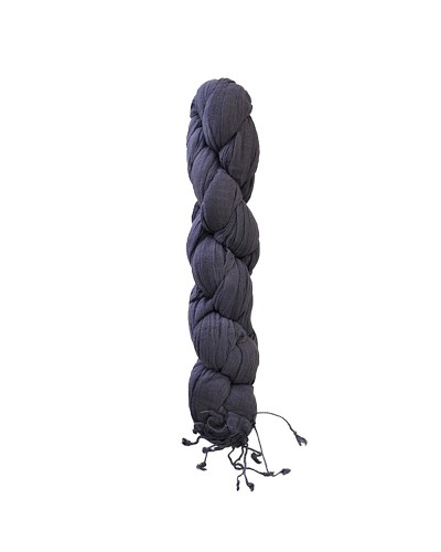 Chèche lilas gris XXL torsadé - Toutacoo.