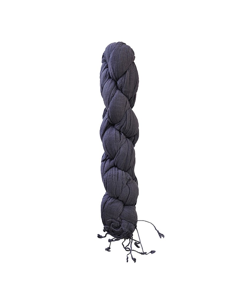 Chèche lilas gris XXL torsadé - Toutacoo.