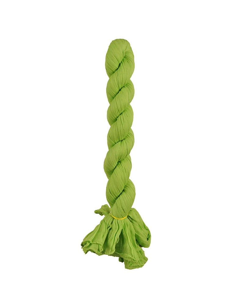 Vente chèche Vert fluo, 100% coton, Foulard chèche torsadé, TOUTACOO.