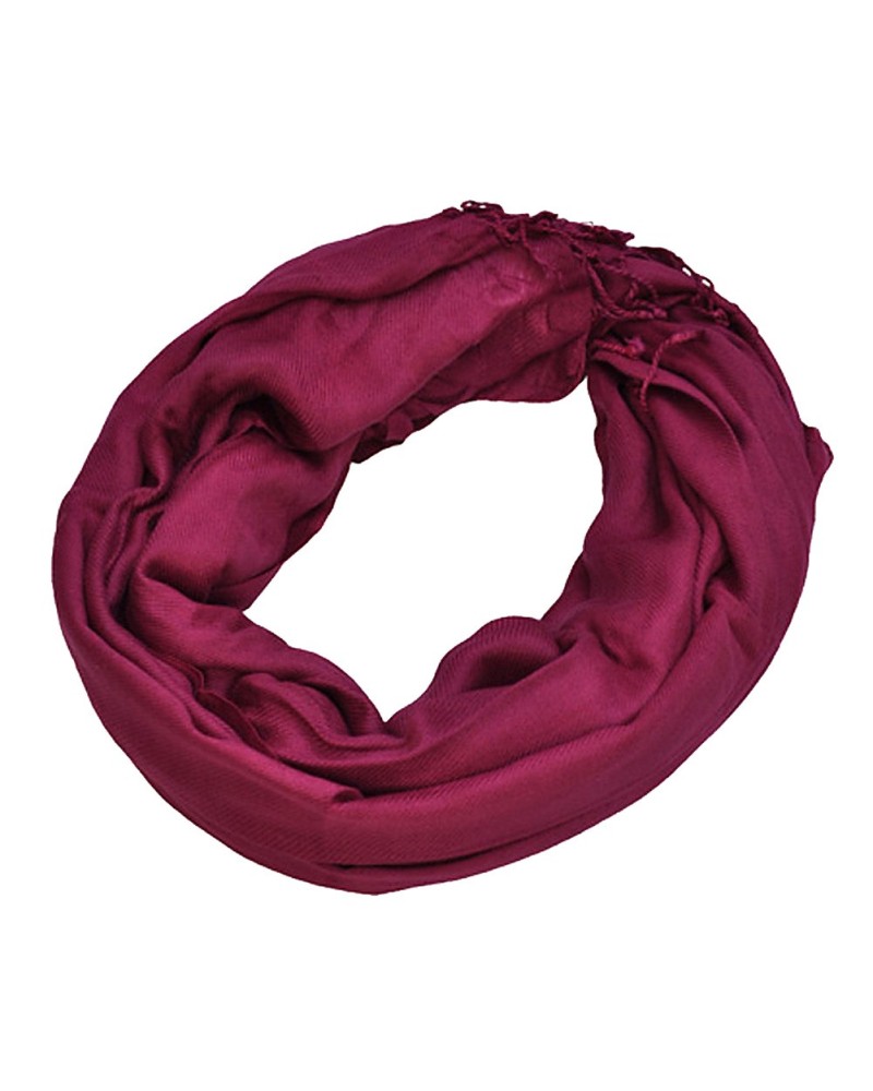 Echarpe pashmina Prune - Expédition sous 48 H - Boutique en ligne Toutacoo.