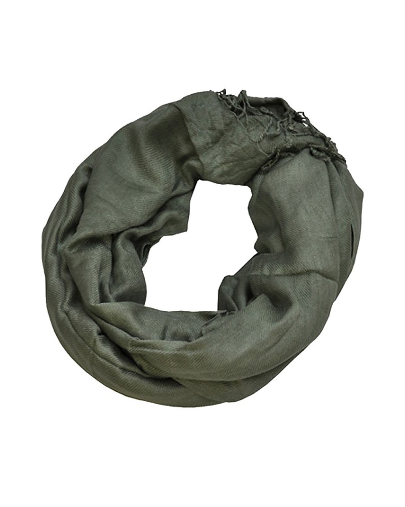 Echarpe pashmina Vert olive - Expédition sous 48 H - Boutique en ligne Toutacoo.