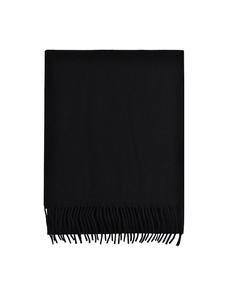 Echarpe noire Lambswool, Vente d'écharpes en laine, Toutacoo.