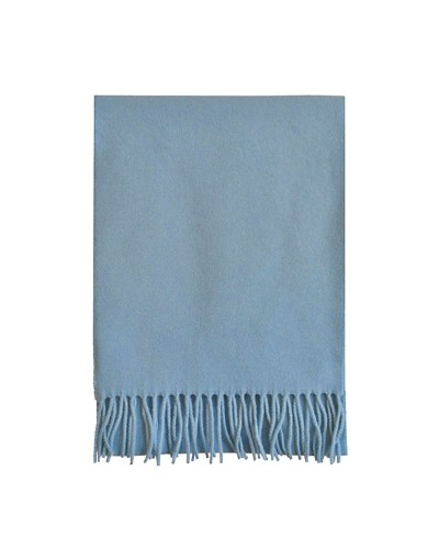 Echarpe bleu ciel Lambswool, Vente d'écharpes en laine, Toutacoo.
