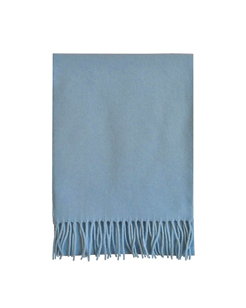 Echarpe bleu ciel Lambswool, Vente d'écharpes en laine, Toutacoo.