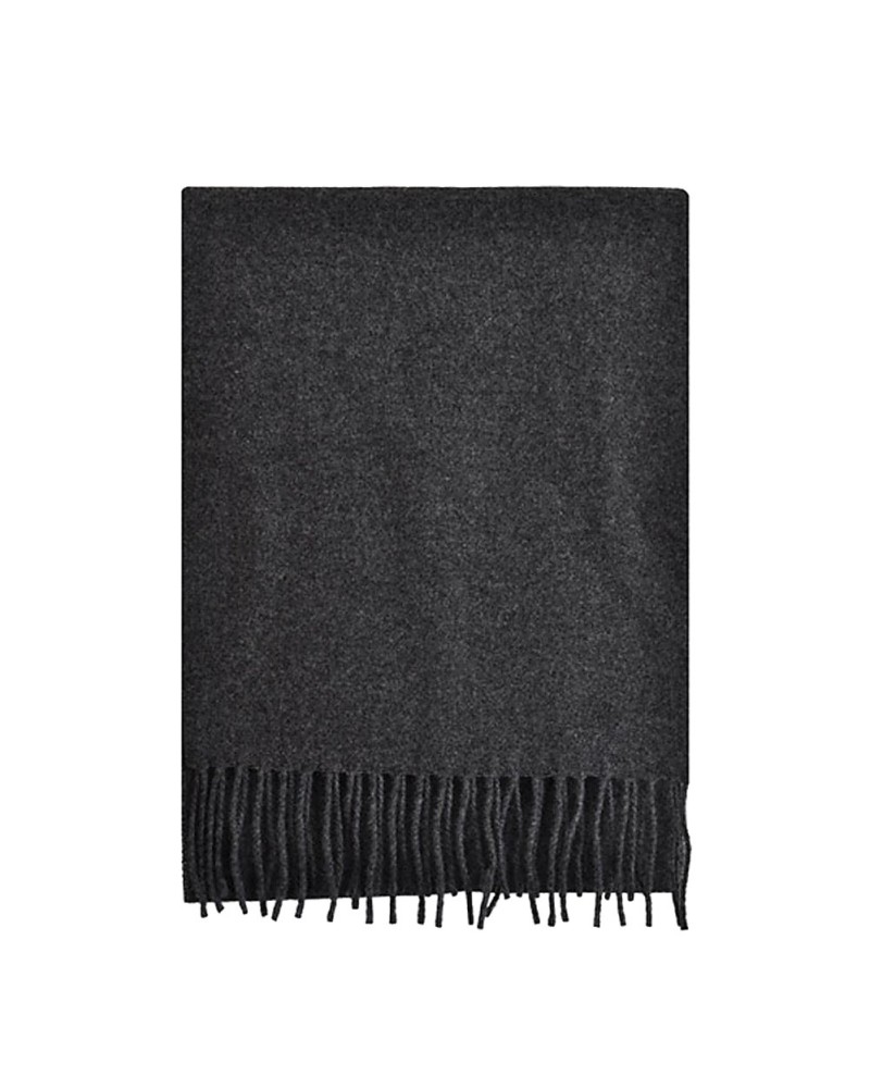 Echarpe anthracite Lambswool, Vente d'écharpes en laine, Toutacoo.