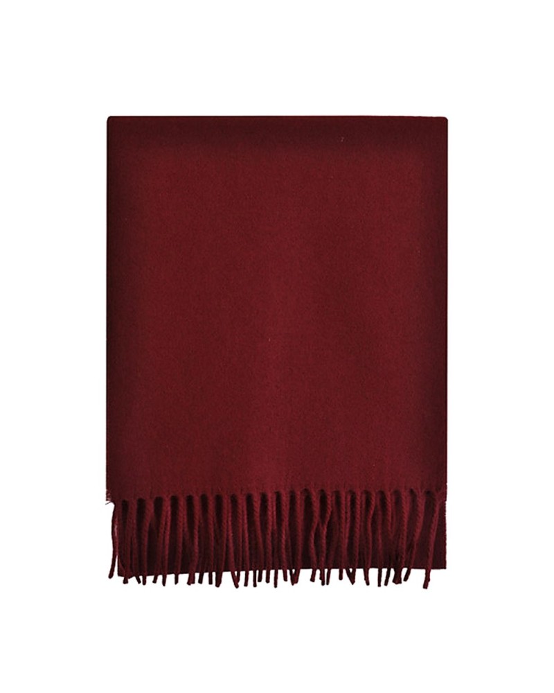 Echarpe bordeaux Lambswool, Vente d'écharpes en laine, Toutacoo.