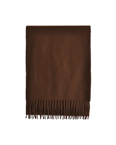 Echarpe marron Lambswool, Vente d'écharpes en laine, Toutacoo.
