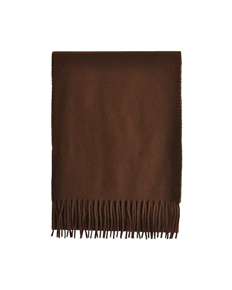Echarpe marron Lambswool, Vente d'écharpes en laine, Toutacoo.