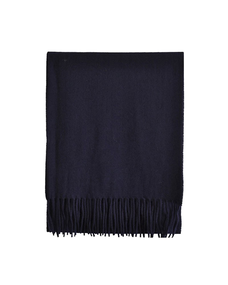 Echarpe bleu marine Lambswool, Vente d'écharpes en laine, Toutacoo.
