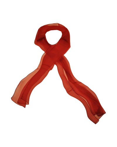 Foulard en soie rouge - Fabriqué en France - TOUTACOO.