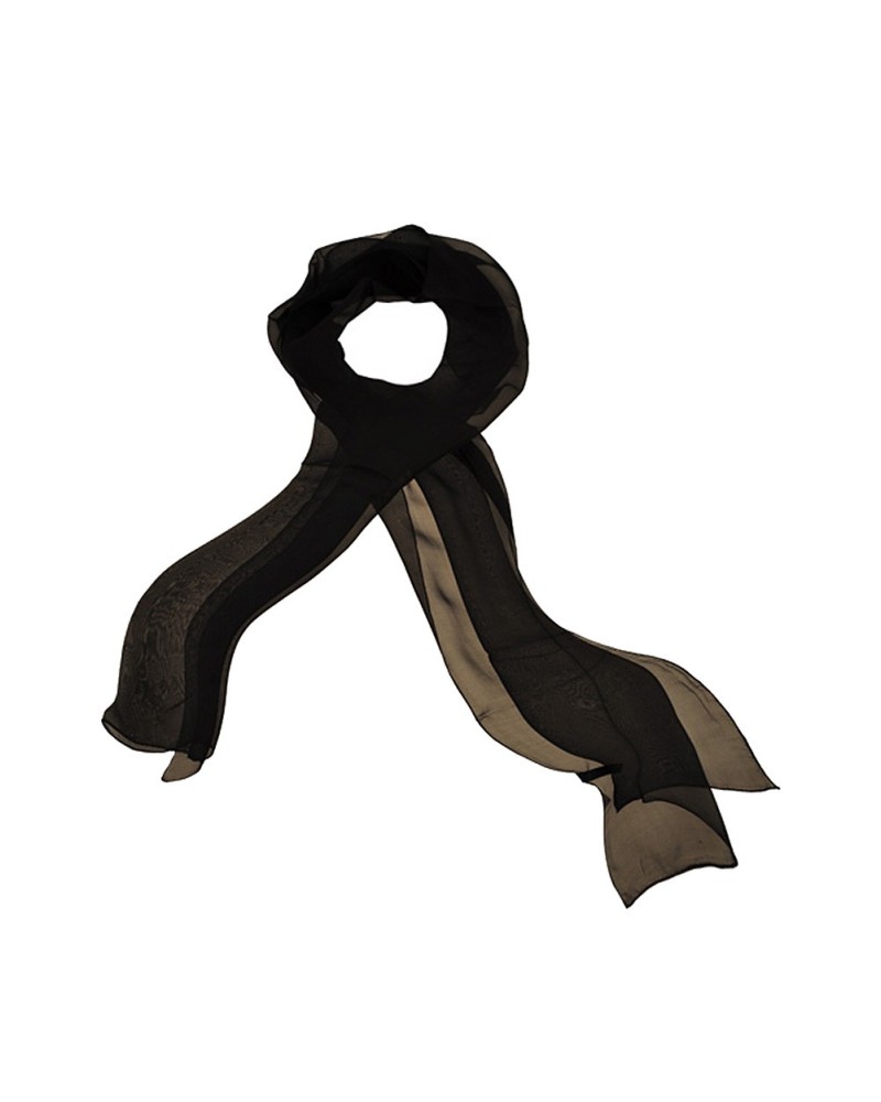 Foulard en soie noir - Fabriqué en France - TOUTACOO.