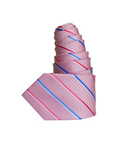 Cravate Croisillon rose - Vente en ligne de cravates fantaisie - Toutacoo.