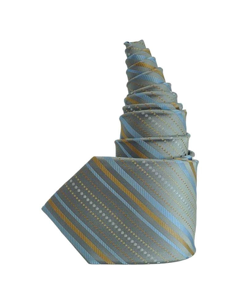 Cravate en soie gris bleu - Vente en ligne de cravates - TOUTACOO.