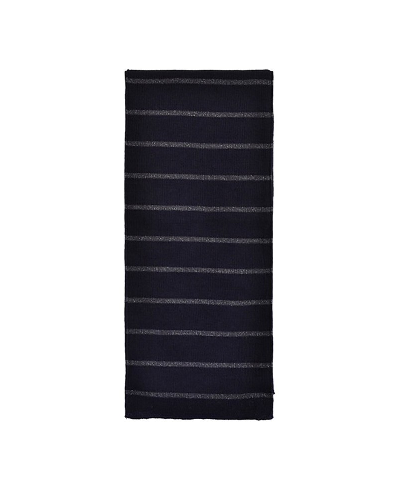 Echarpe bleu marine, modèle Amiral marine/gris, Vente en ligne d'écharpes, Toutacoo.
