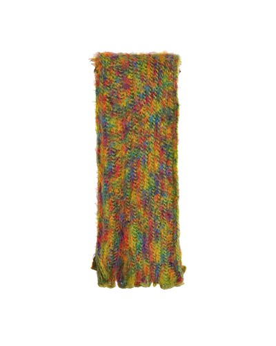 Echarpe verte, modèle Orangina, Vente en ligne d'écharpes femme, Toutacoo.