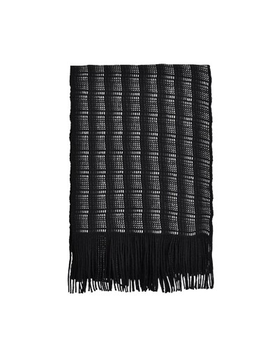 Echarpe Prince de Galles, écharpes noire, TOUTACOO
