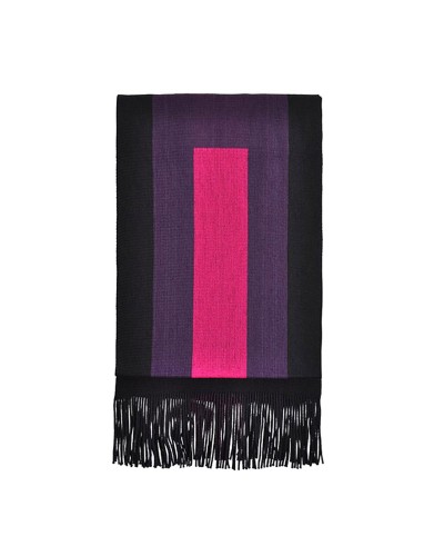 Echarpe Nevers noir/fushia/violet - TOUTACOO
