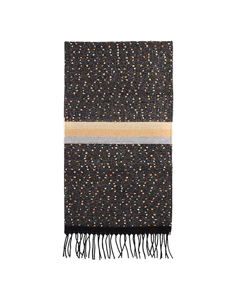 Echarpe à pois grise, vente écharpes en laine sur TOUTACOO.