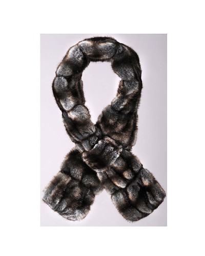 Echarpe fourrure longs poils, echarpe boa fourrure, boa fourrure, Boutique TOUTACOO.