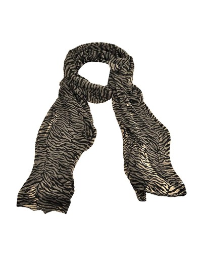 Echarpe zèbre bleue, echarpe chic, vente d'écharpes femme sur Toutacoo.