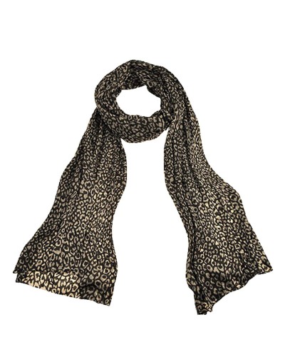 Echarpe léopard noire, echarpe tendance, vente d'écharpes femme sur Toutacoo.
