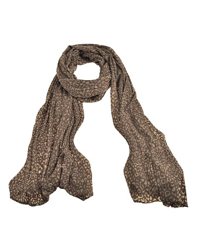 Echarpe léopard gris souris, echarpe tendance, vente d'écharpes femme sur Toutacoo.