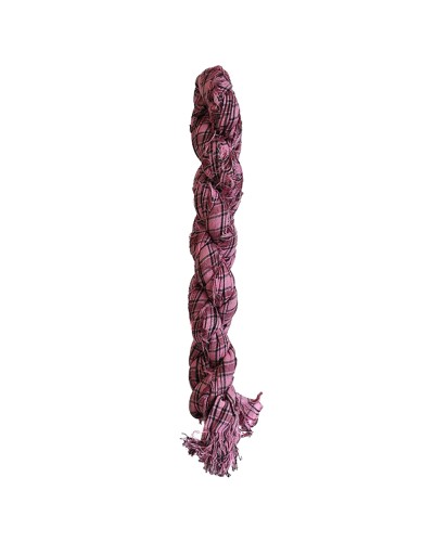 Echarpe foulard à carreaux rose rose et noir, TOUTACOO.