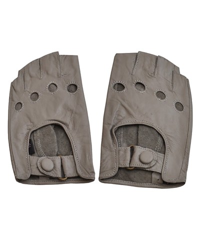 Mitaines en cuir gris - Acheter mitaines femme - Toutacoo.
