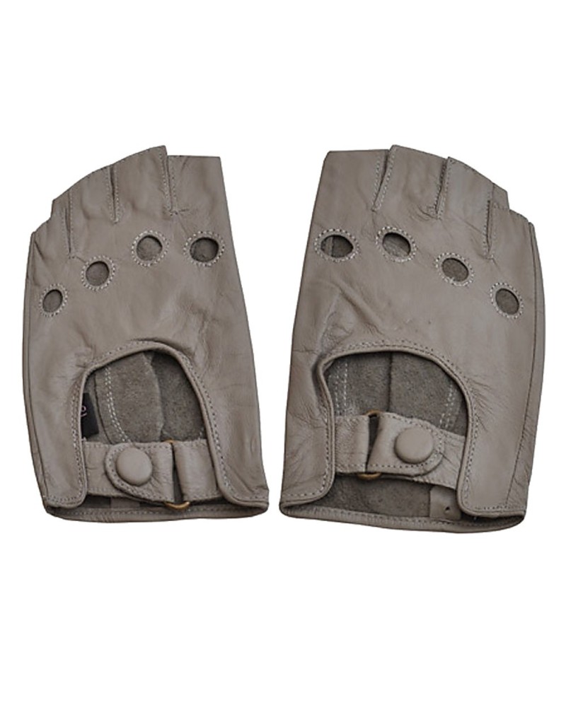 Mitaines en cuir gris - Acheter mitaines femme - Toutacoo.