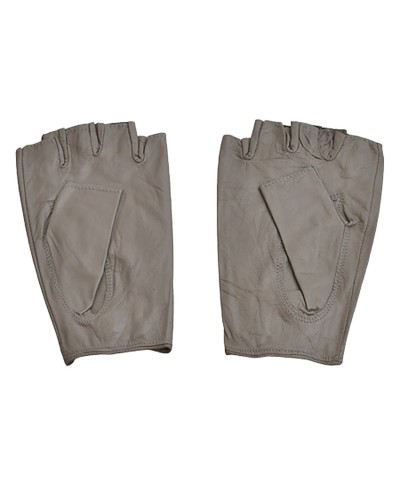 Mitaines en cuir gris - Acheter mitaines femme - Toutacoo.