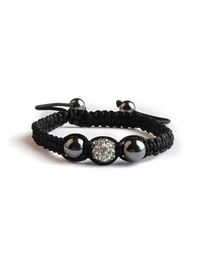 Bracelet Shamballa Crystal - 1 perle en strass - Toutacoo.