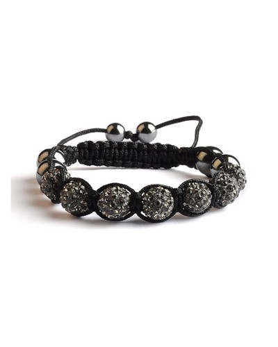 Bracelet Shamballa 7 perles Black Diamond - Toutacoo.