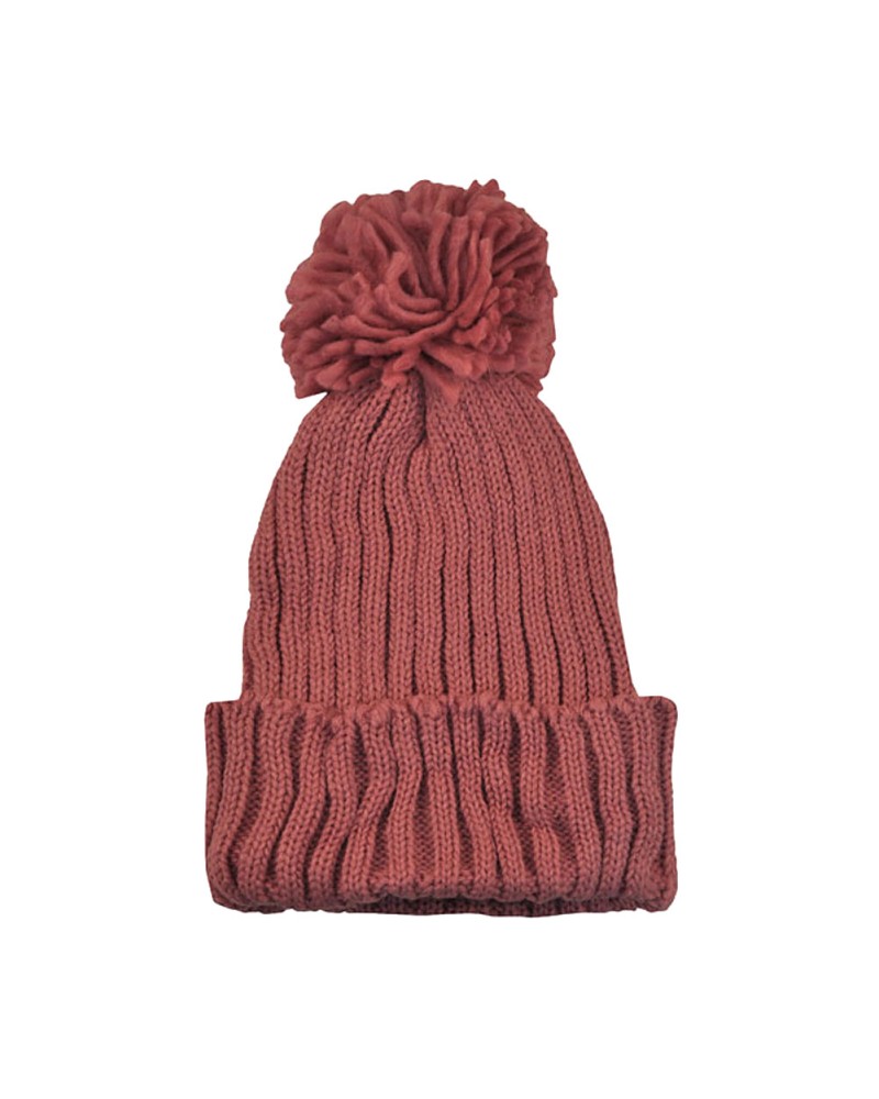 Bonnet pompon rose - Acheter bonnets - TOUTACOO.