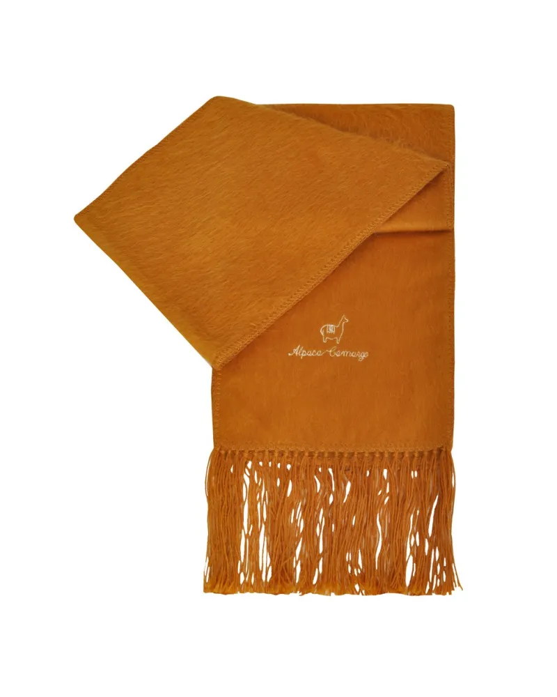 Echarpe en alpaga Golden Yellow, Vente d'écharpes en ligne sur Toutacoo.