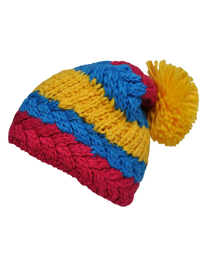 Bonnet tricolore bleu - Vente de bonnet en laine - Toutacoo.