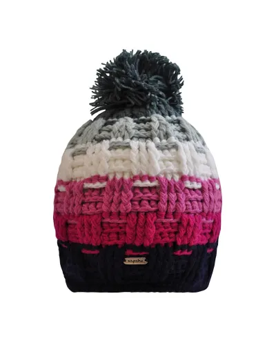 Bonnet Platine Pink - Vente de bonnet à pompon, Rose - Toutacoo.