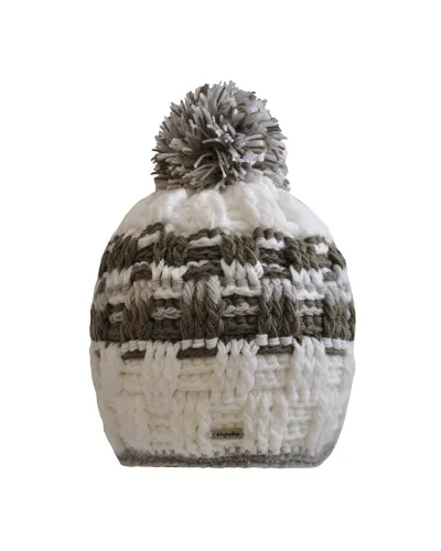 Bonnet Diamond Bown - Vente de bonnet à pompon, Marron - Toutacoo.