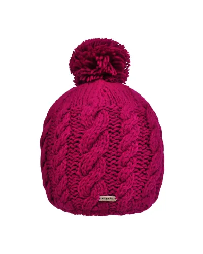 Bonnet Saki Pink - Vente de bonnet à pompon, Fushia - Toutacoo.
